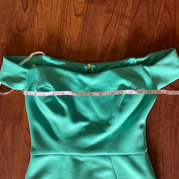 Mini Dress Turquoise Off Shoulder B. Darlin - Size 5/6 NWOT - Picture 4 of 6